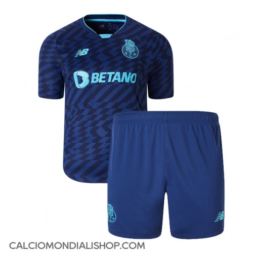 Maglie da calcio Porto Terza Maglia Bambino 2024-25 Manica Corta (+ Pantaloni corti)